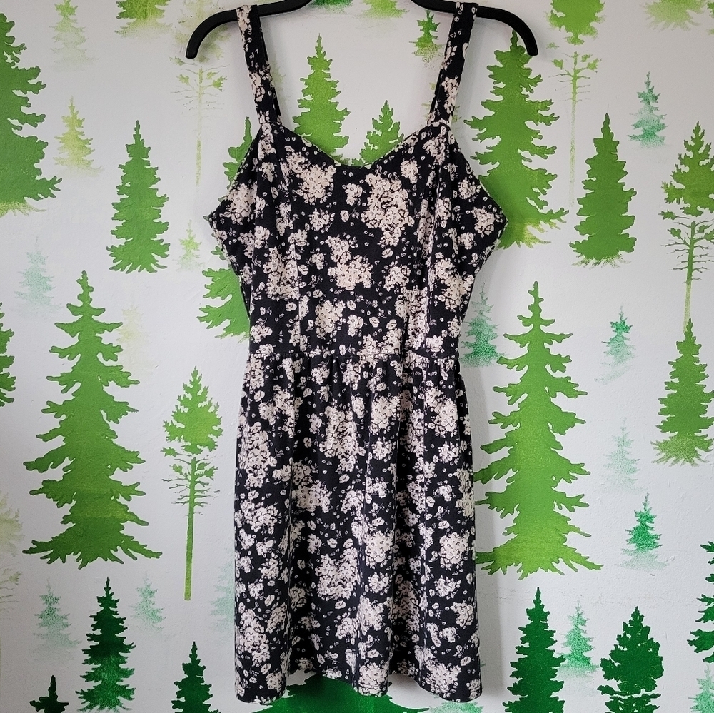 Pink Rose Floral Dress